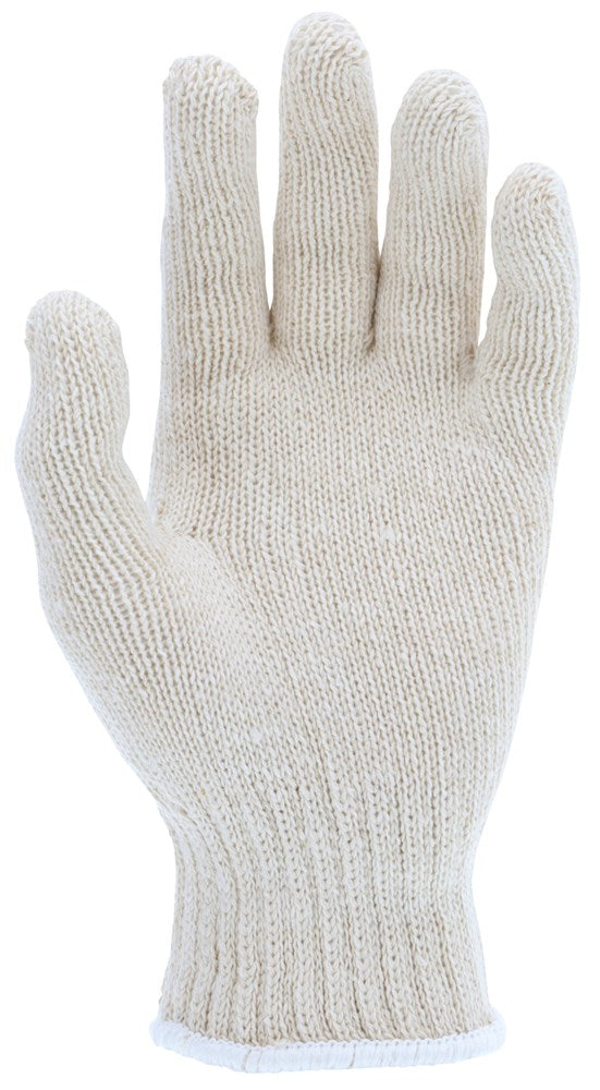 MCR Safety 9510MM String Knit Work Gloves 7 Gauge Regular Weight 100% Natural Cotton Hemmed Cuff (1 DZ)