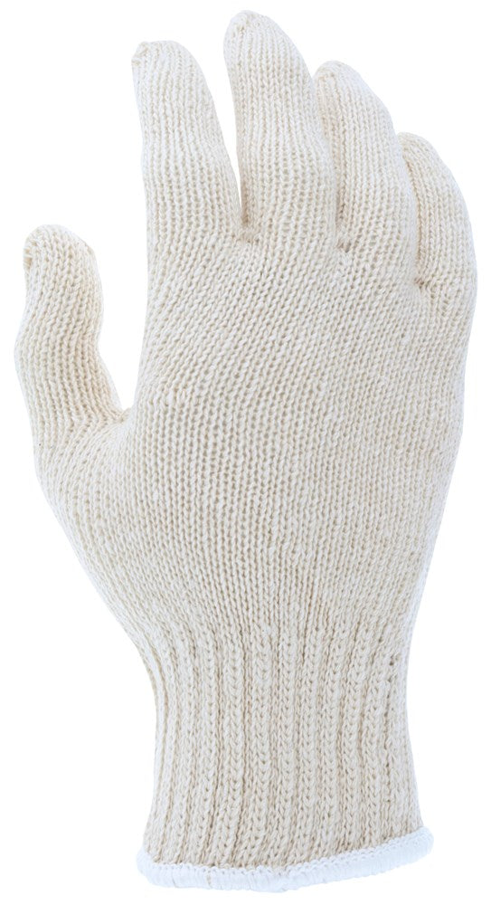 MCR Safety 9510MM String Knit Work Gloves 7 Gauge Regular Weight 100% Natural Cotton Hemmed Cuff (1 DZ)