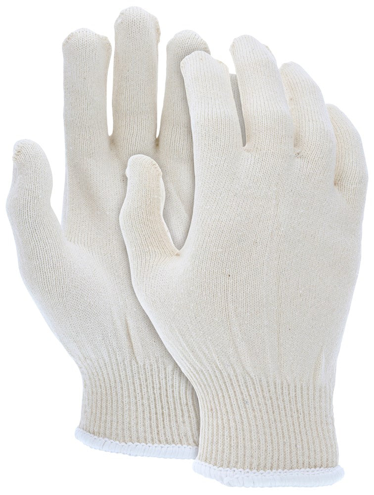 MCR Safety 9613LM String Knit Work Gloves 13 Gauge Regular Weight Natural 100% Cotton (1 DZ)