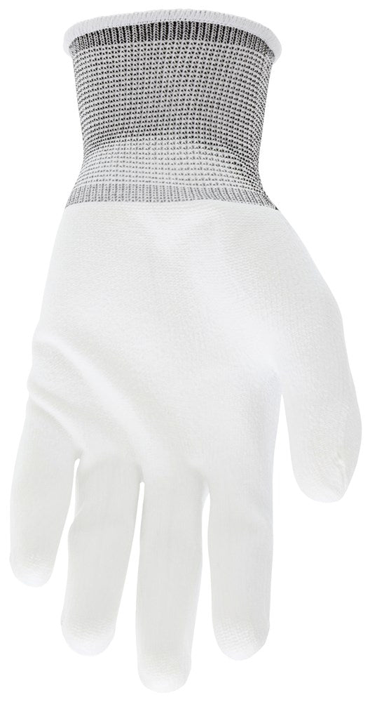 MCR Safety 9665M MCR Safety NXG® Work Gloves 13 Gauge White Nylon Shell White Polyurethane (PU) Palm and Fingertips (1 DZ)