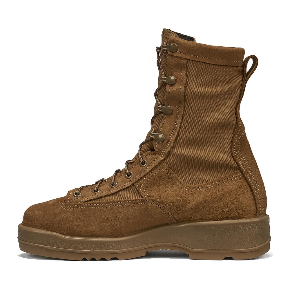 Belleville Men's, 8", 330COYST, Hot Weather Steel Safety Toe Flight Boot, Coyote, 10.5, Wide, 330COYST 105W