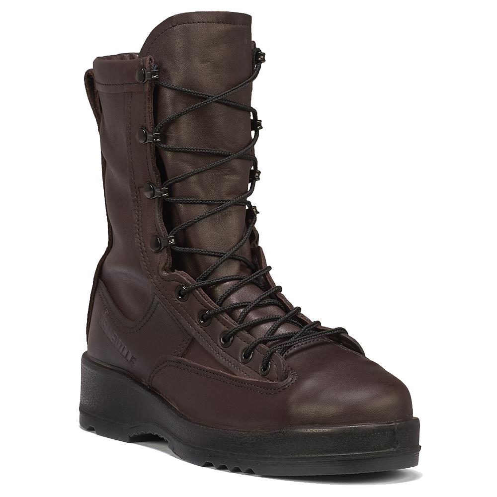 Belleville Men's, 8", 330ST, Wet Weather Steel Safety Toe Flight Boot, Brown, 5, Regular, 330ST 050R