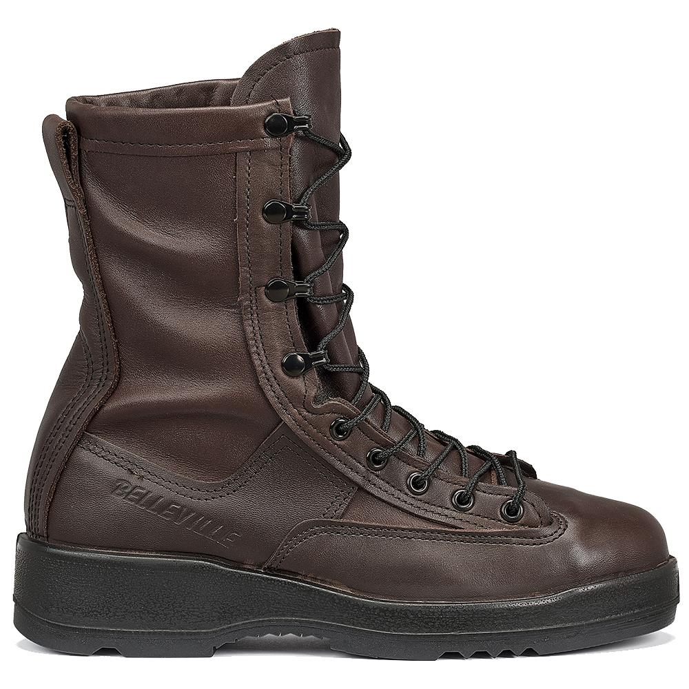 Belleville Men's, 8", 330ST, Wet Weather Steel Safety Toe Flight Boot, Brown, 6.5, Wide, 330ST 065W