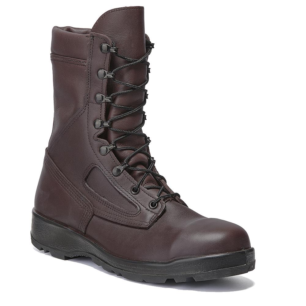 Belleville Men's, 8", 339ST, US Navy Aviator Steel Safety Toe Boot, Brown, 8, Wide, 339ST 080W