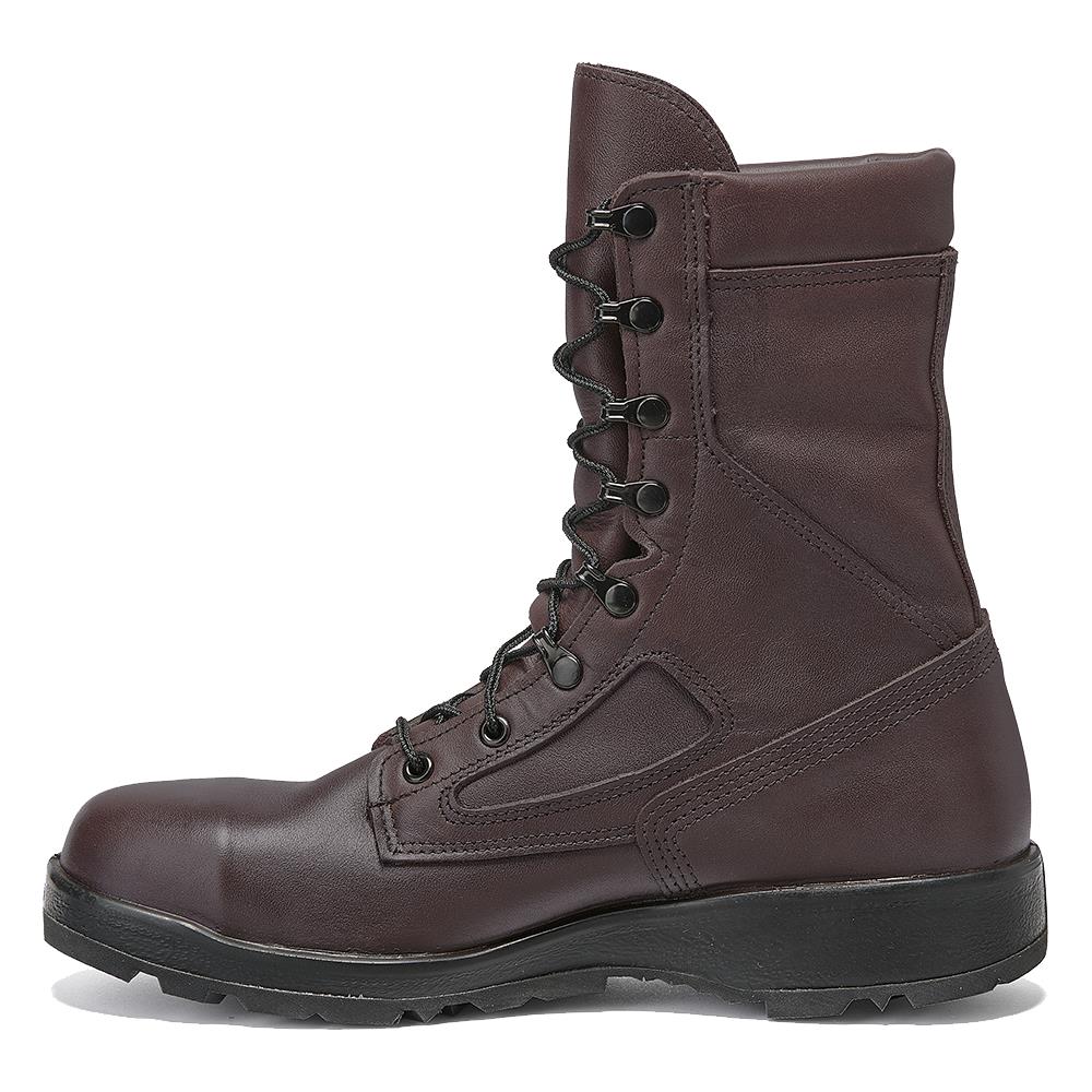 Belleville Men's, 8", 339ST, US Navy Aviator Steel Safety Toe Boot, Brown, 8.5, Wide, 339ST 085W