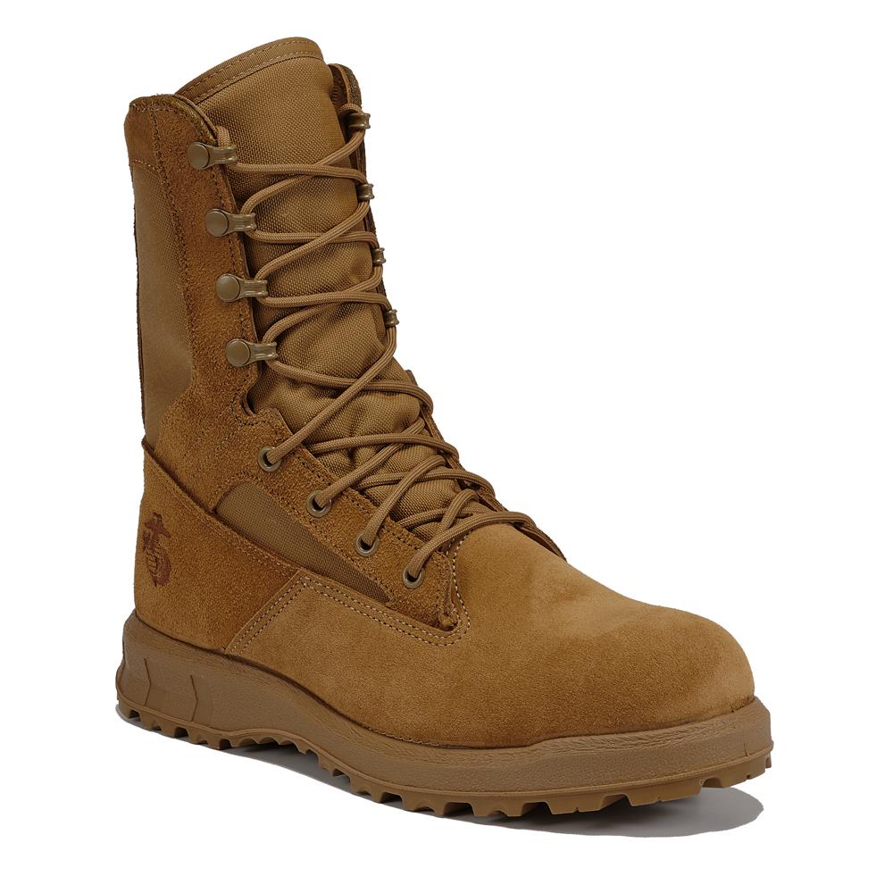 Belleville Men's, 8", 510MEF, Ultralight Marine Corps Combat Boot, EGA, Coyote, 5.5, Wide 510MEF 055W