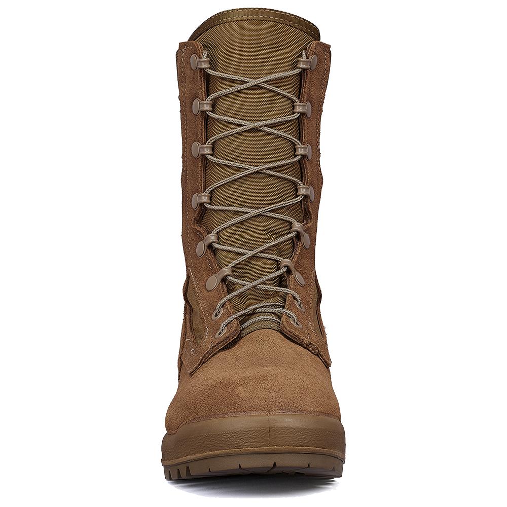 Belleville Men's, 8", 550ST, USMC Hot Weather Steel Safety Toe Boot, EGA, Coyote, 15.5, Wide, 550ST 155W