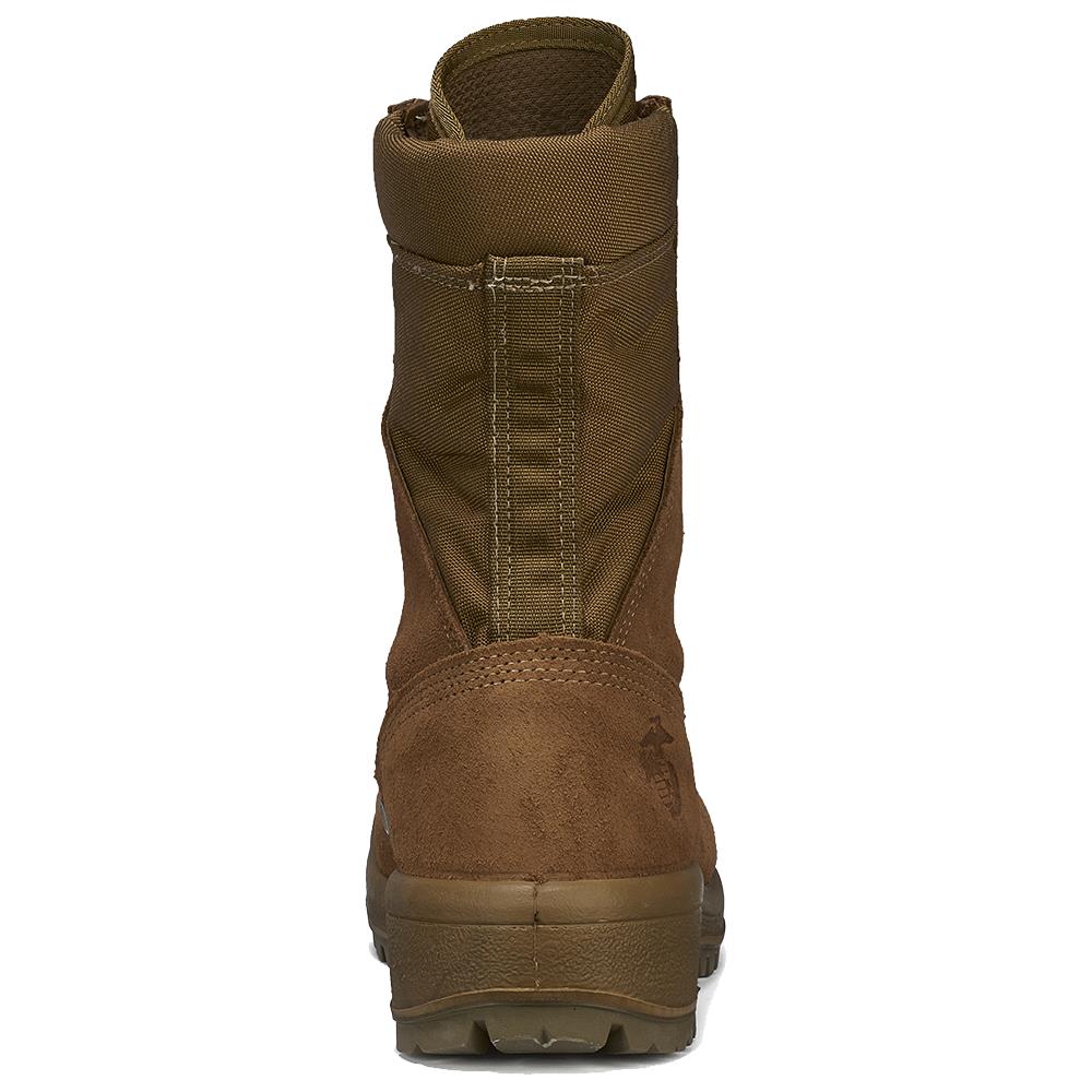 Belleville Men's, 8", 550ST, USMC Hot Weather Steel Safety Toe Boot, EGA, Coyote, 15.5, Wide, 550ST 155W