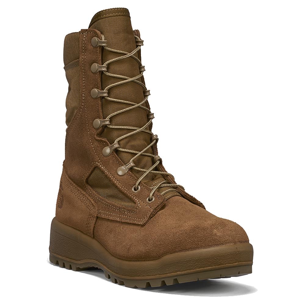 Belleville Men's,8", 590, USMC Hot Weather Combat Boot, EGA, Coyote, 6.5, Regular, 590 065R