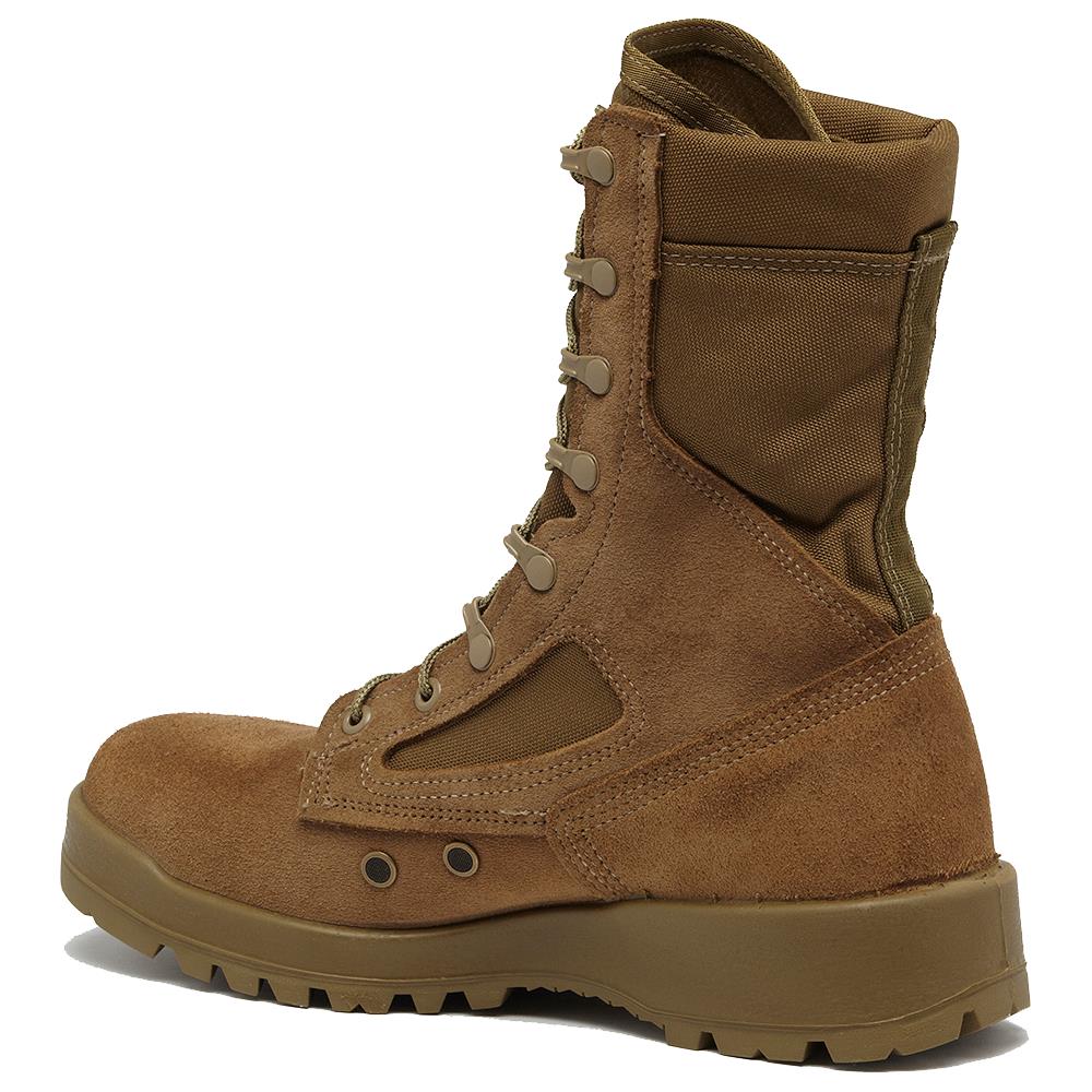 Belleville Men's,8", 590, USMC Hot Weather Combat Boot, EGA, Coyote, 6.5, Regular, 590 065R