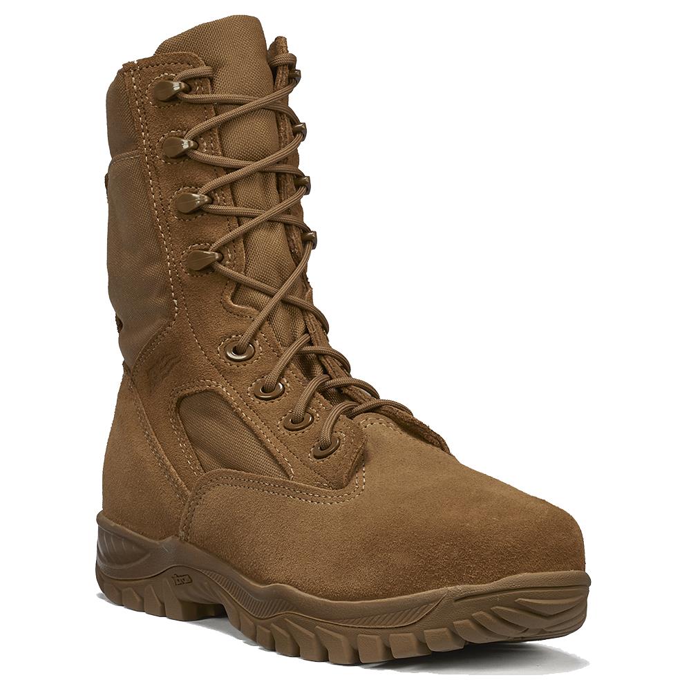 Belleville Men's, 8", C312ST, Hot Weather Tactical Steel Safety Toe Boot, Coyote, 13, Regular, C312ST 130R