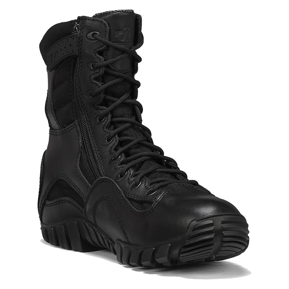Belleville Men's, 8", Khyber, TR960ZWP, Waterproof Lightweight Side-Zip Tactical Boot, Black, 8, Regular, TR960ZWP 080R