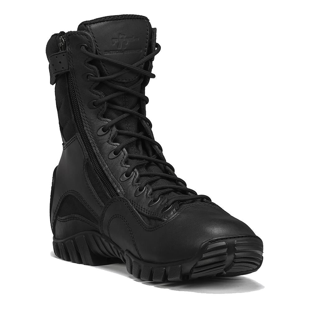 Belleville Men's, 8", Khyber, TR960Z, Hot Weather Lightweight Side-Zip Tactical Boot, Black, 14, Regular, TR960Z 140R