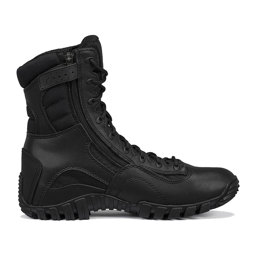 Belleville Men's, 8", Khyber, TR960Z, Hot Weather Lightweight Side-Zip Tactical Boot, Black, 15, Regular, TR960Z 150R