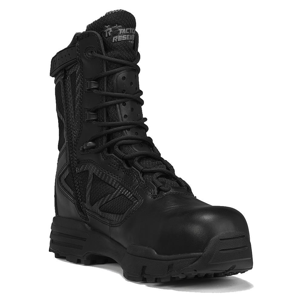 Belleville Men's, 8", Chrome, TR998ZWPCT, Waterproof Composite Toe side-zip Boot, Black, 4.5, Wide, TR998ZWPCT 045W