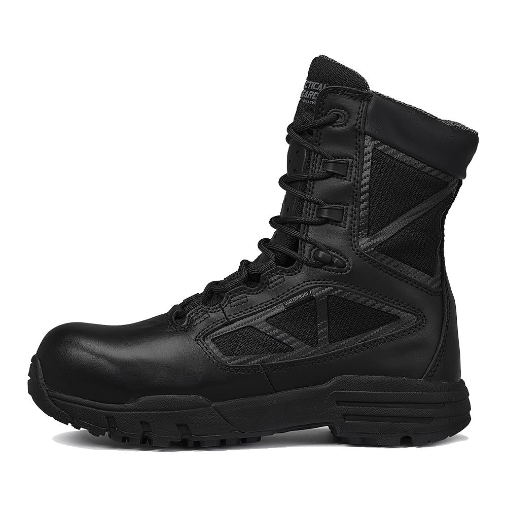 Belleville Men's, 8", Chrome, TR998ZWPCT, Waterproof Composite Toe side-zip Boot, Black, 11.5, Wide, TR998ZWPCT 115W
