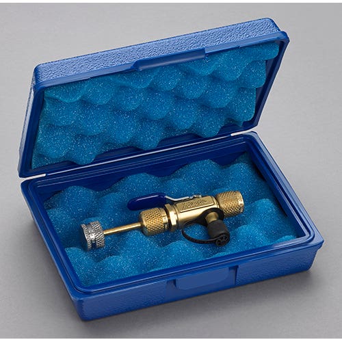 Yellow Jacket 18994 RealTorque 1/4" Male x 5/16" Female Vacuum/Charge Valve with 1/4" Side Port