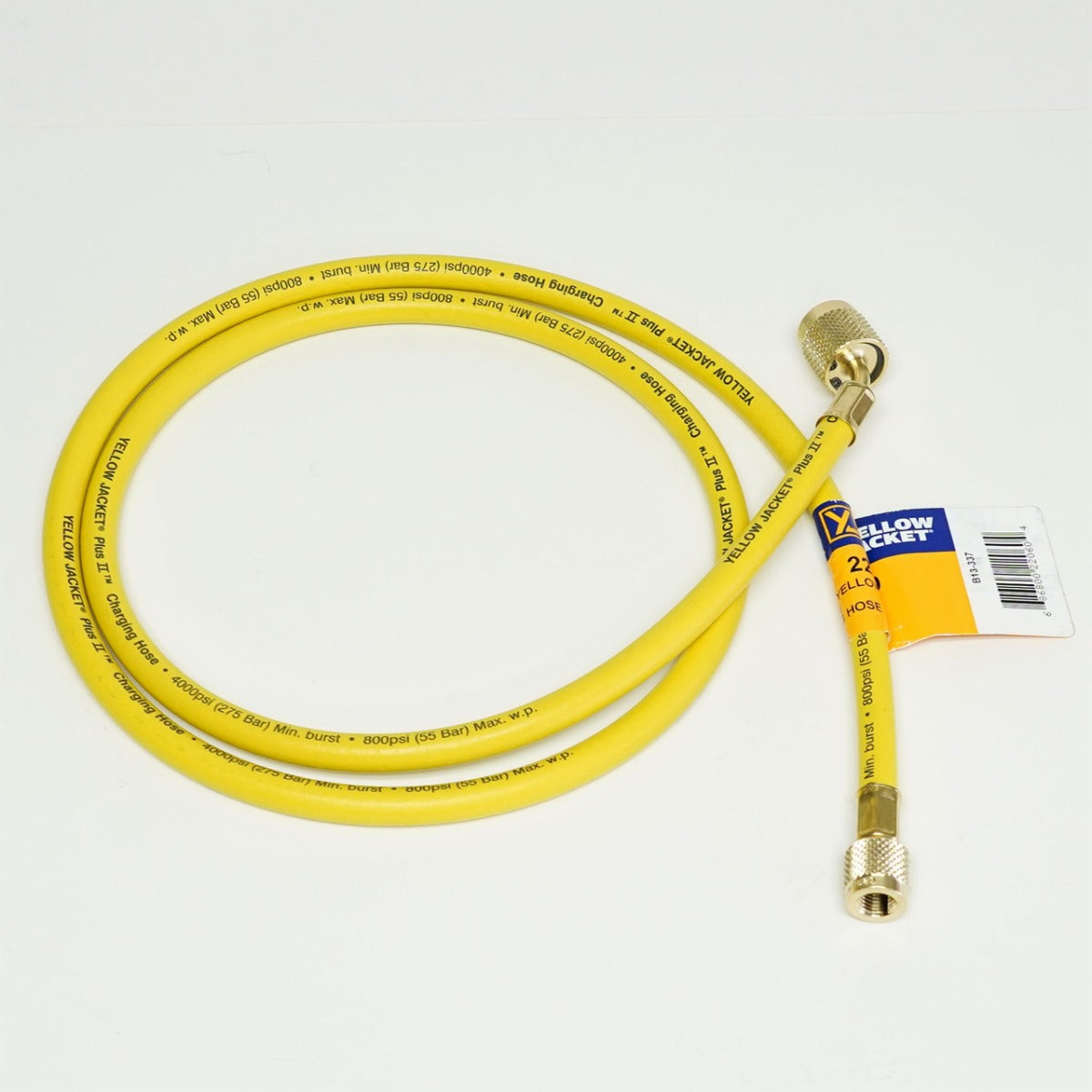 Yellow Jacket 22060 60", Yellow, PLUS II 1/4" hose with SealRight fitting