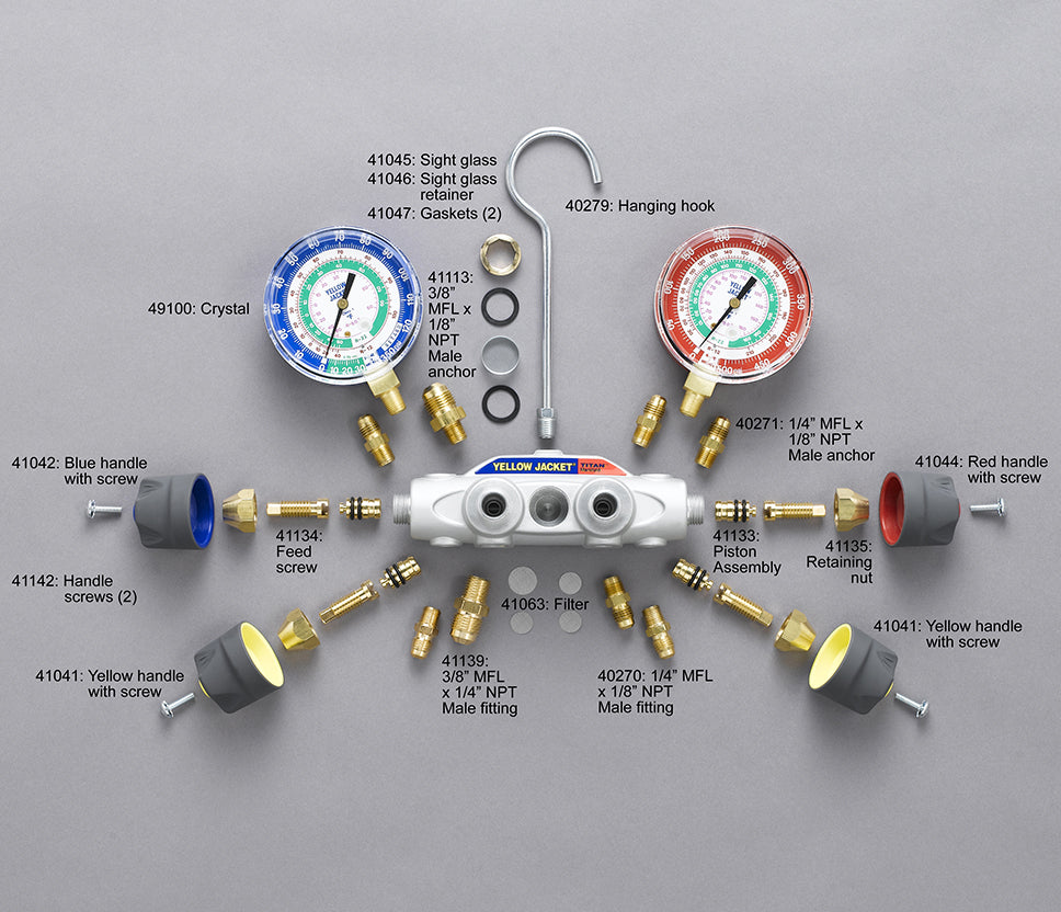 Yellow Jacket 60145 Individual Pin Clip and Wheel