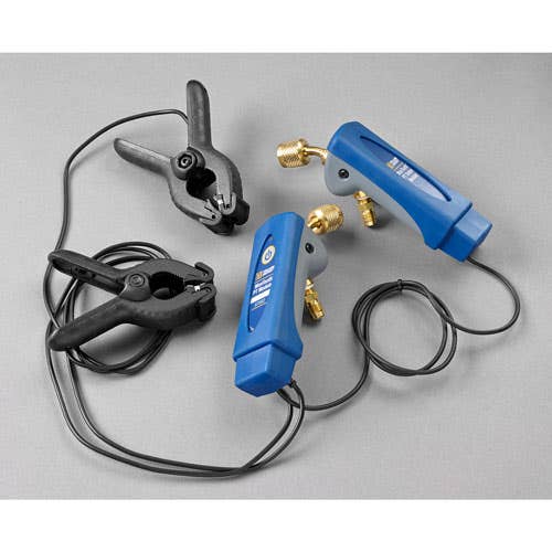 Yellow Jacket 67002 ManTooth Wireless Digital Dual Pressure P/T Gauge Set with Two Temperature Probe Clamps