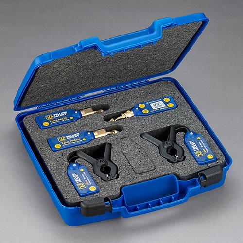 Yellow Jacket 67074 YJACK Charging/Evaluation Kit with Temperature Clamps, Pressure Gauges/Vacuum Gauge (No Hoses)