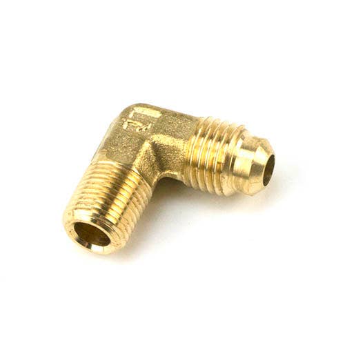 Yellow Jacket 77921 Adapter Fitting 90Â° Angle, 1/8" NPT Male x 1/4" Flare