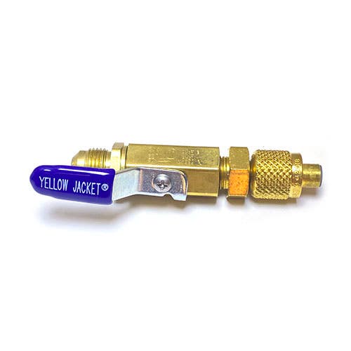 Yellow Jacket 93845 Ball Valve 3/8 male flare x 1/4" Female Flare