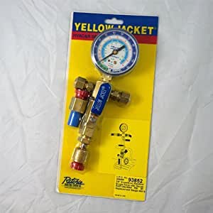 Yellow Jacket 93852 Single valve with lo-side gauge mount with 3/8" Female flare