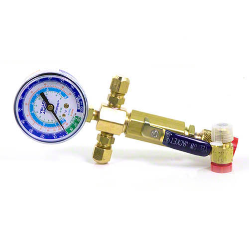 Yellow Jacket 93855 Single valve with lo-side gauge mount with 1/2" Female flare