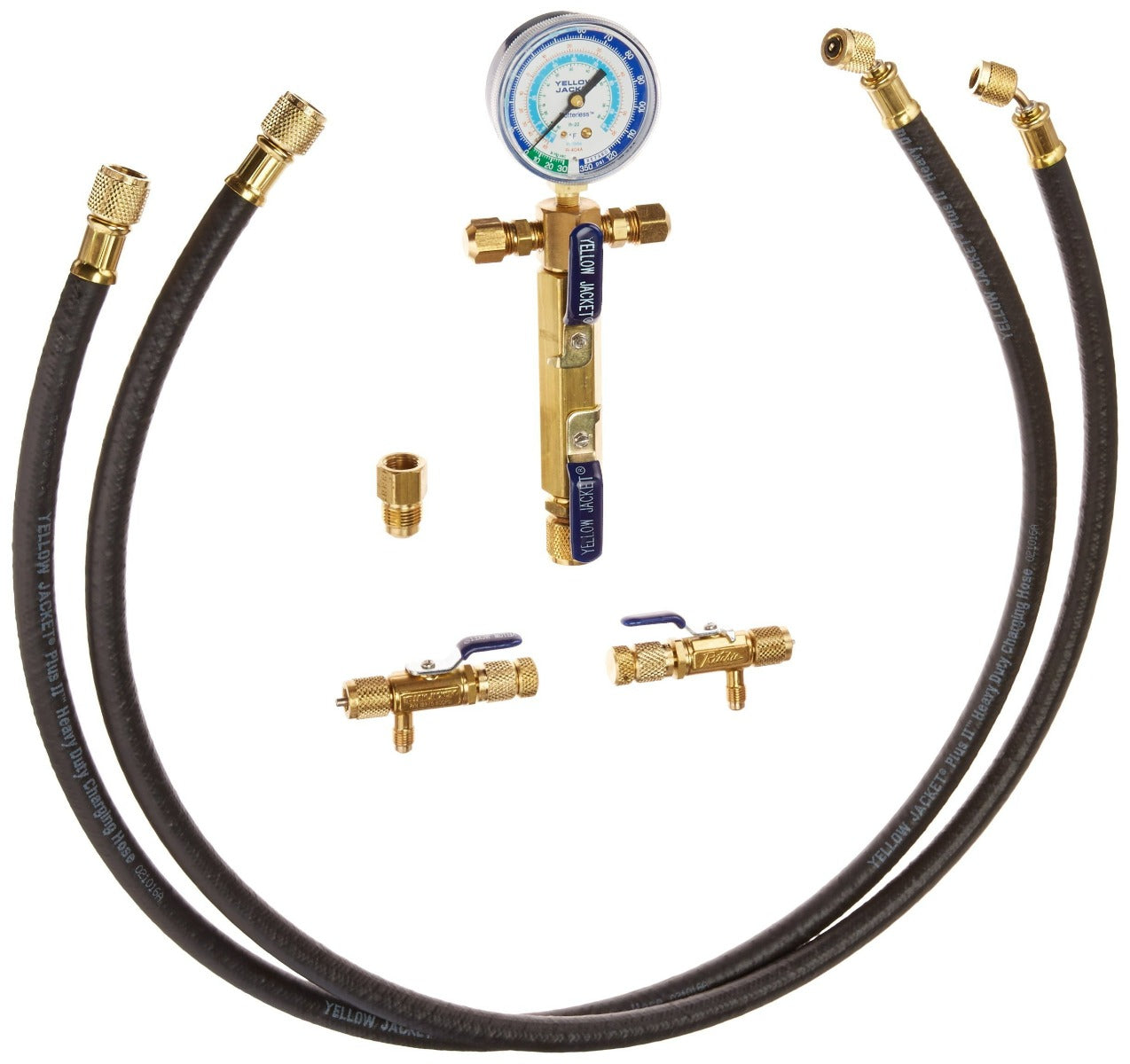 Yellow Jacket 93865 1/2" System I: two-valve manifold, two 16248 48" vacuum hoses, 2 valves