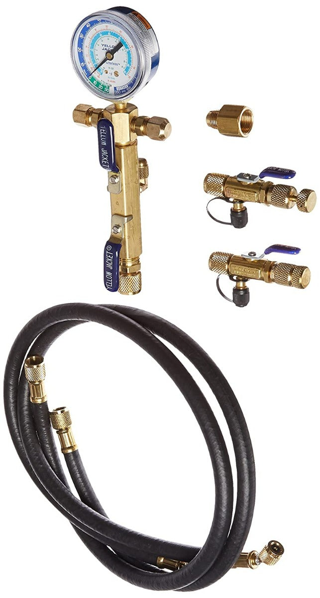 Yellow Jacket 93866 3/8" System I: two-valve manifold, two 16248 48" vacuum hoses, 2 valves