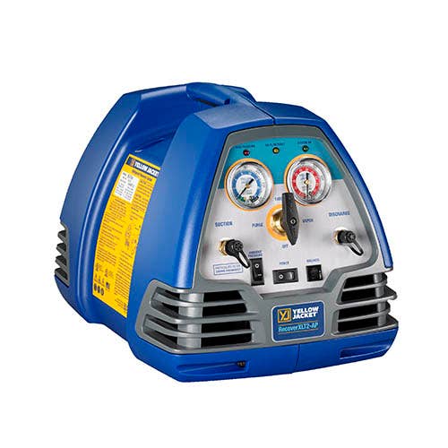 Yellow Jacket 95764 RecoverXLT2-AP Refrigerant Recovery Machine, Vapor, Liquid, Push/Pull 1/2 hp Oil-less Compressor, 230V/50-60 Hz (EU, UK, AU & NZ)