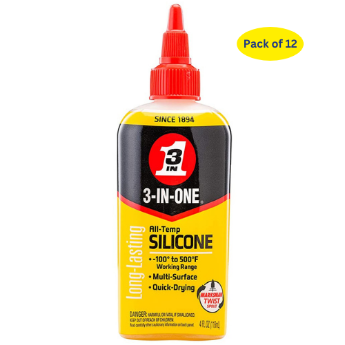 3-In-One (120008) 4oz Silicone Drip Oil 12ct