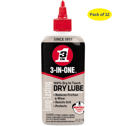 3-In-One (120022) 4oz Dry Lube Drip Oil 12Ct