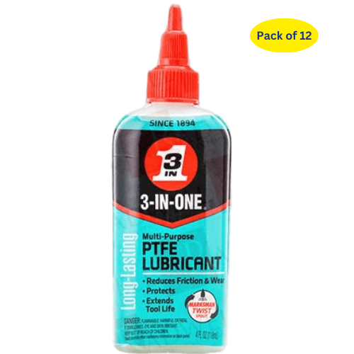 3-In-One (120039) 4oz Ptfe Lube Drip Oil 12ct