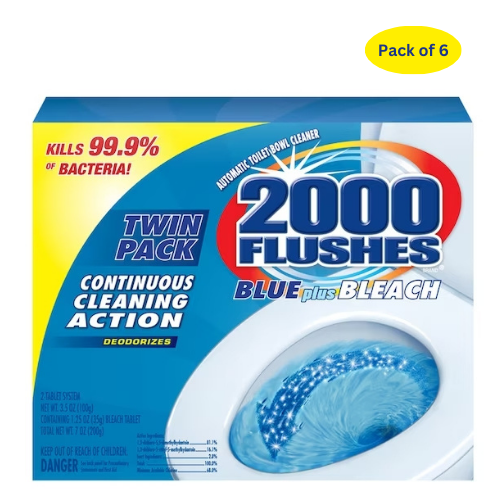 WD-40 20808 (208082) 2000 FLUSHES BLUE/BLEACH TWN 3.5 OZ 6PK