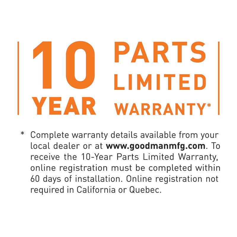 Goodman 2 Ton 17 SEER2 96% AFUE Two Stage Goodman Communicating Gas Furnace and AC+ Heat System - Downflow