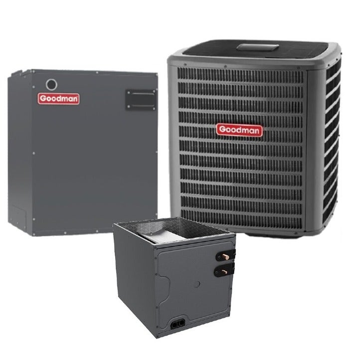 Goodman 2 Ton 17 SEER2 Two Stage Goodman Heat Pump Variable Speed Air Conditioner System - Upflow (GSZC-CAPTA-MBVC)