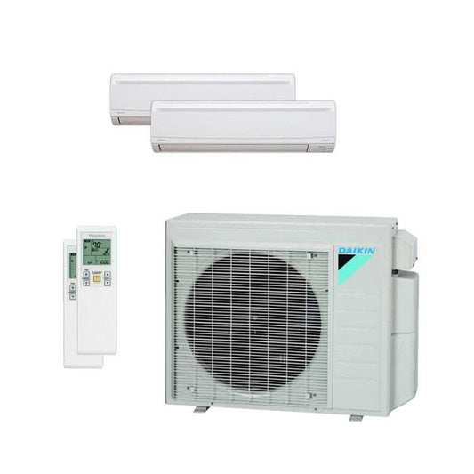 Daikin 36,000 BTU 22 SEER Dual Zone Wall Mounted Daikin Mini-Split Heat Pump System 7+24