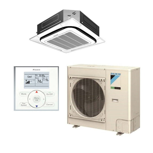 Daikin 30,000 BTU 17.2 SEER Ceiling Cassette Daikin Mini-Split SkyAir Single Zone Heat Pump - FCQ30RZQ