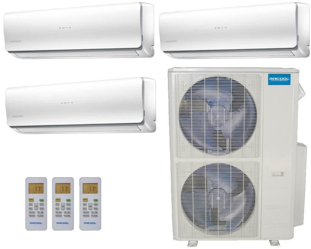 MRCOOL Olympus 48,000 BTU Ductless Heat Pump Split System Tri Zone Wall Mounted 12 + 12 + 24