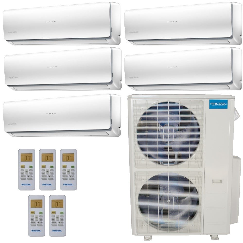 MRCOOL Olympus 48,000 BTU Ductless Heat Pump Split System 5 Zone Wall Mounted 9 + 9 + 9 + 9 + 9