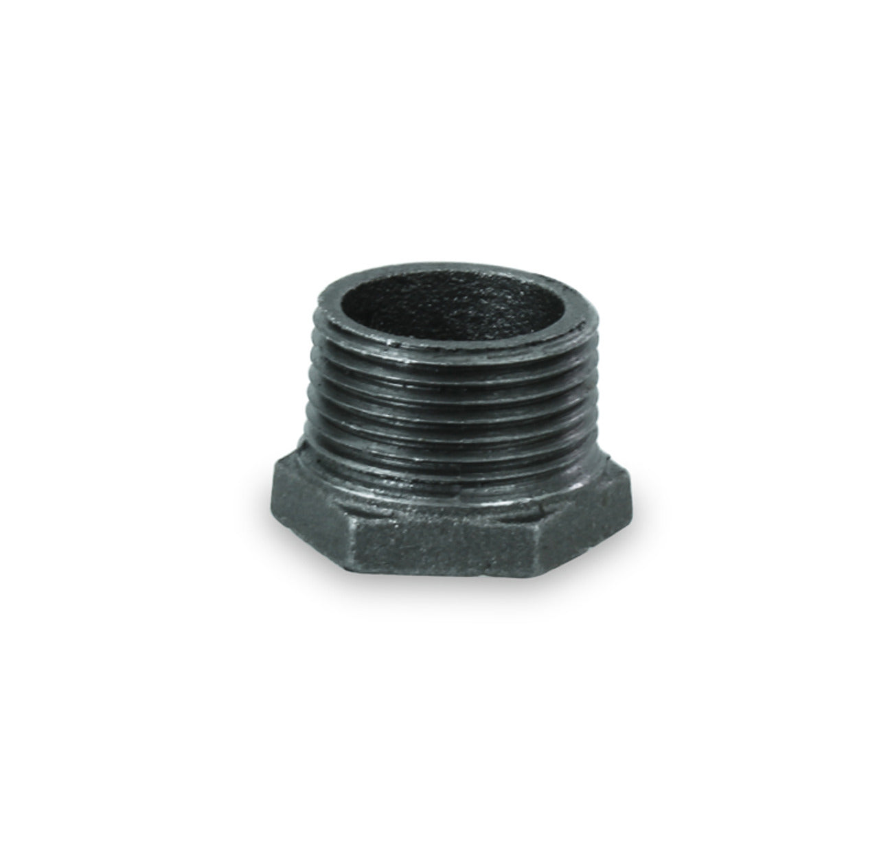 Everflow BMBU0341  3/4 x 1/4 Hex Bushing Black Malleable