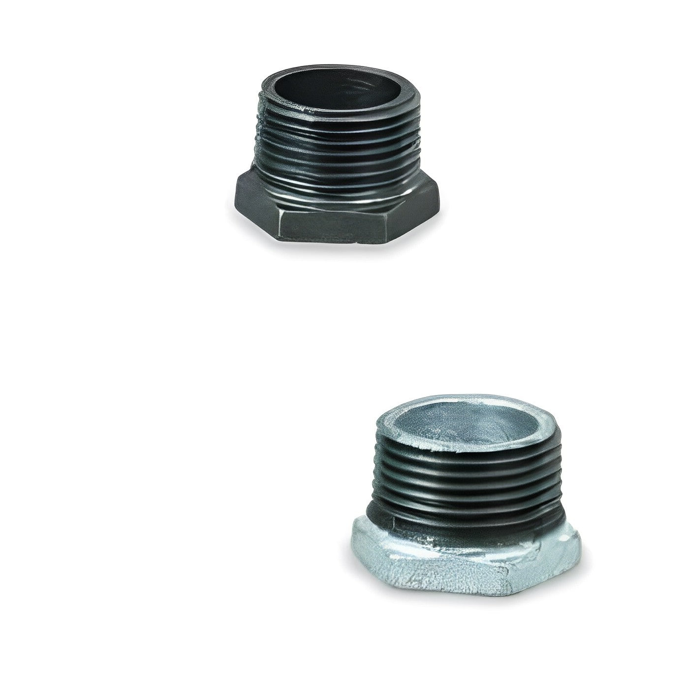 Everflow BMBU1120  1-1/2 x 1/8 Hex Bushing Black Malleable