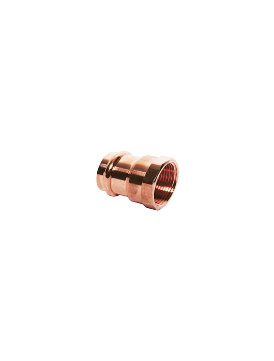 Everflow PCFA0121 1/2 x 3/8 Copper Female Adapter, P x FPT, 1/2'' x 3/8''