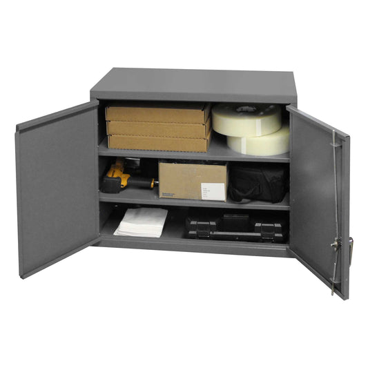 Durham 072SD-95 WALL MOUNTABLE STORAGE CABINET, 3 SHELVES, 35-7/8 X 13-11/16 X 26-15/16