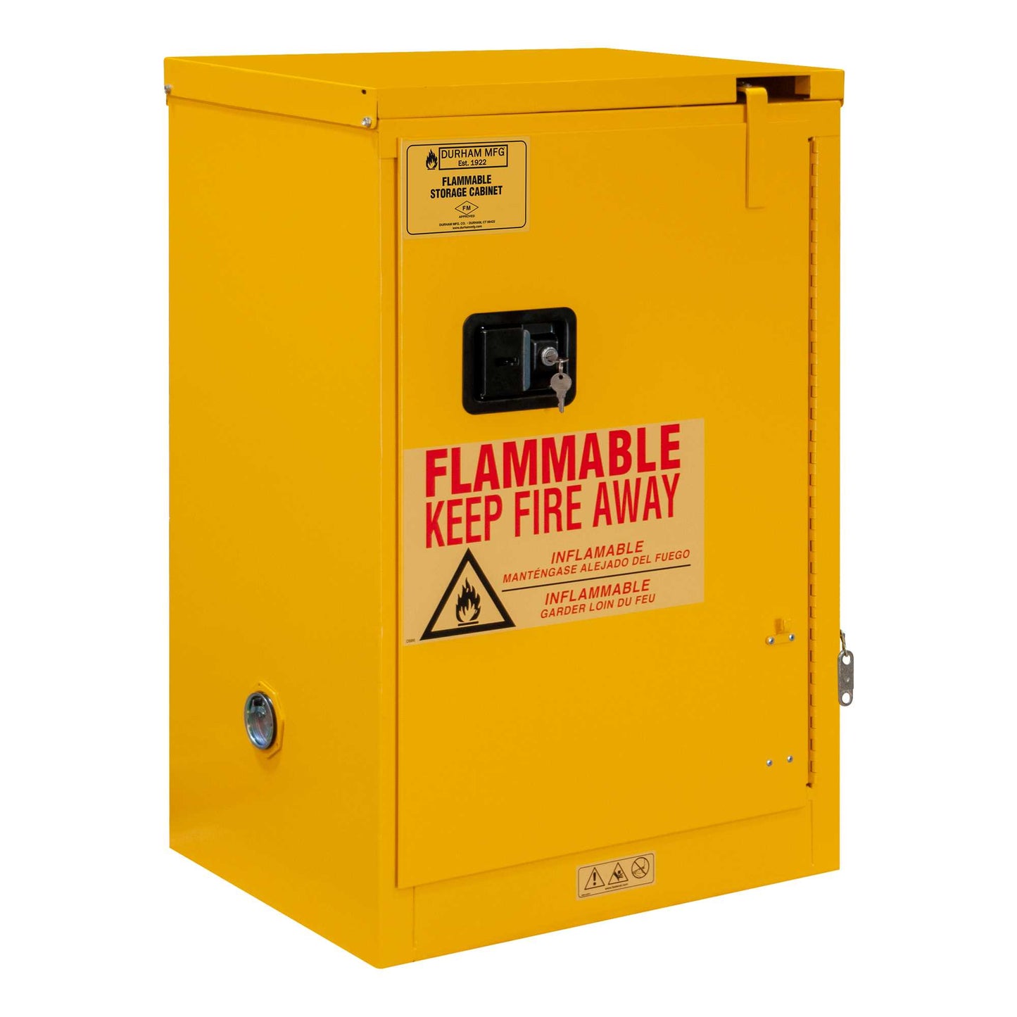 Durham 1012S-50 FLAMMABLE STORAGE, 12 GALLON, SELF CLOSE