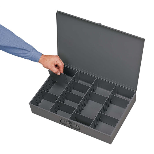 Durham 215-95 SMALL STEEL COMPARTMENT BOX, ADJUSTABLE