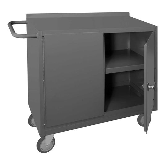 Durham 2210-95 MOBILE BENCH CABINET, 1 SHELF, 2 DOOR, 18-1/4 X 42-1/8 X 36-3/8