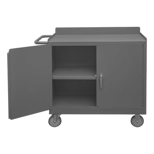 Durham 2210A-LU-95 MOBILE BENCH CABINET, 1 SHELF, 18-1/4 X 42-1/8 X 36-3/8